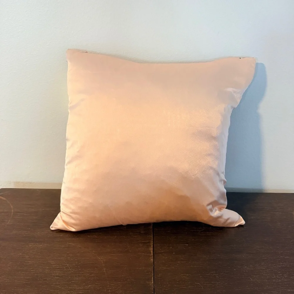 Surya Safari Print Black‎ Light Pink Throw Pillow 20x20”